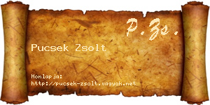 Pucsek Zsolt névjegykártya